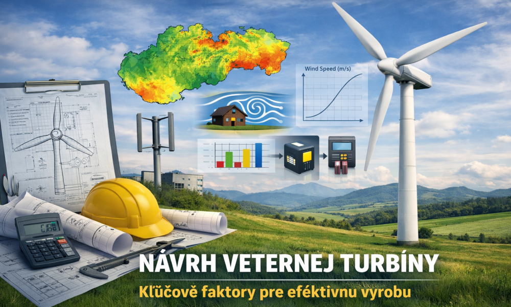 Ako správne navrhnúť veternú turbínu: čo rozhoduje o jej skutočnej výrobe elektriny