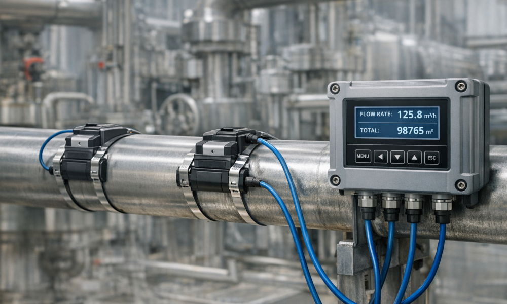 Ultrazvukový prietokomer – presné meranie prietoku bez zásahu do potrubia